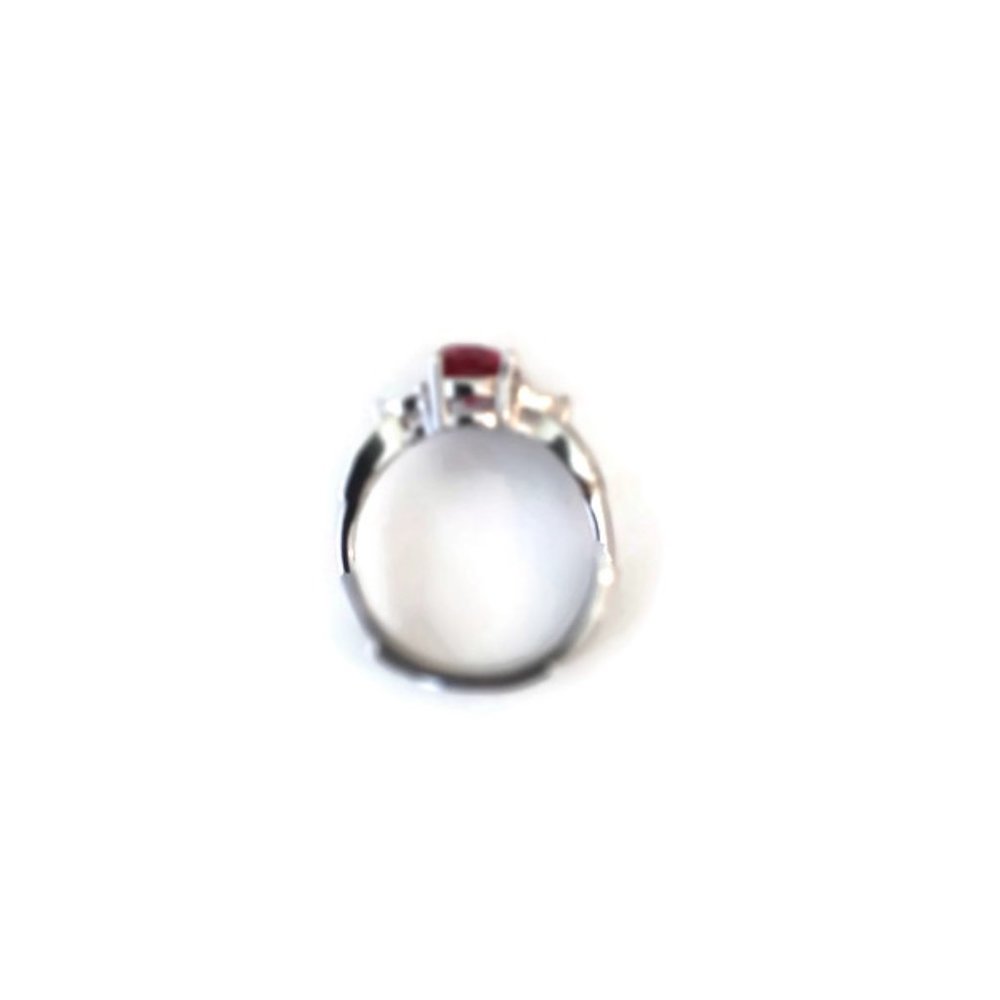 SOLD ON DIFFERENT PLATFORM .925 silver Lab Created Ruby Ring - Picture 5 of 6